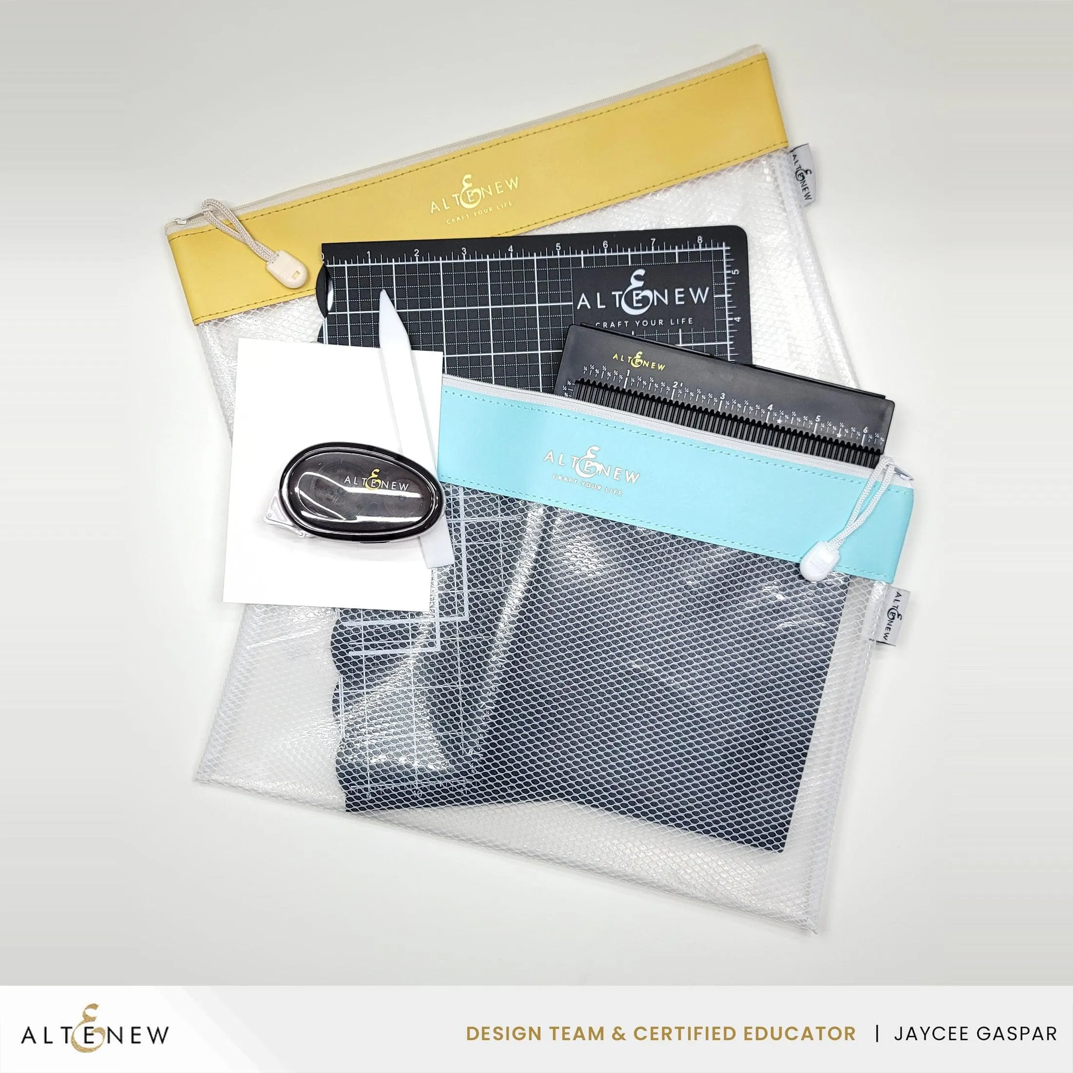 Yellow Zip 'n' Stash Pouches Bundle (3 pcs)